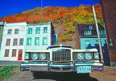 Mitchell Funk Quebec City with Vintage Car on Crisp Autumn Day 1977 - 3913362