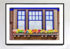 Mitchell Funk Rural Americana Window Joyful Flowers Abstract Color Norman Rockwell America - 3913366