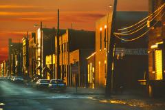 Mitchell Funk Street Art Literally Old Brooklyn Street with Dramatic Light - 4472389