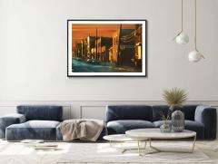 Mitchell Funk Street Art Literally Old Brooklyn Street with Dramatic Light - 4472390