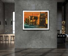 Mitchell Funk Street Art Literally Old Brooklyn Street with Dramatic Light - 4472396