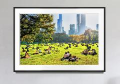 Mitchell Funk Sun Bathers Central Park Sheep Meadow with Golden Light - 1863319