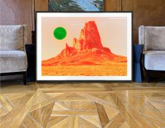 Mitchell Funk Surreal Mountain in Sci Fi Landscape Fine Art Prin - 4597160