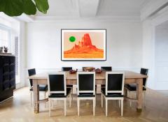 Mitchell Funk Surreal Mountain in Sci Fi Landscape Fine Art Prin - 4597161