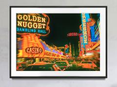 Mitchell Funk Vintage Las Vegas Golden Nugget Fremont Street at Night - 3205388