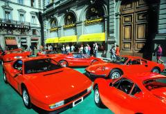 Mitchell Funk Vintage Red Ferrari in Florence Italy Race Cars Red Sports Cars - 3774453