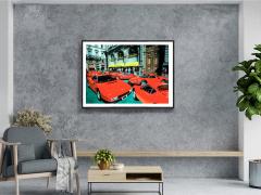 Mitchell Funk Vintage Red Ferrari in Florence Italy Race Cars Red Sports Cars - 3774454