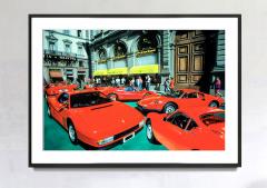 Mitchell Funk Vintage Red Ferrari in Florence Italy Race Cars Red Sports Cars - 3774457