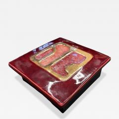 Mithe Espelt 1970s Decorative ceramic box by Mith Espelt - 4419696