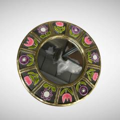 Mithe Espelt 1970s Studio Pottery ceramic wall mirror by Mithe Espelt - 4657473