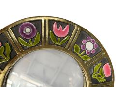 Mithe Espelt 1970s Studio Pottery ceramic wall mirror by Mithe Espelt - 4657475