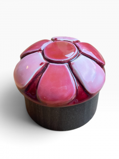 Mithe Espelt 1970s Studio pottery ceramic box by Mith ESPELT - 4801332