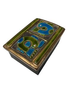 Mithe Espelt 1970s Studio pottery ceramic box by Mith Espelt - 4467283