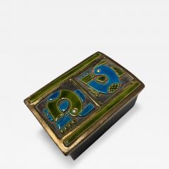 Mithe Espelt 1970s Studio pottery ceramic box by Mith Espelt - 4467345