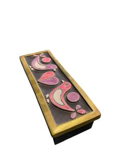 Mithe Espelt 1970s Studio pottery ceramic box by Mith Espelt - 4488041