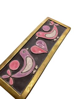 Mithe Espelt 1970s Studio pottery ceramic box by Mith Espelt - 4488043