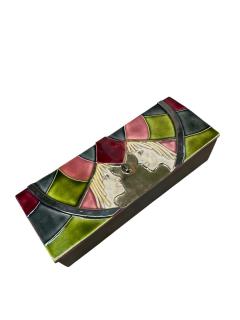 Mithe Espelt 1970s Studio pottery ceramic box by Mith Espelt - 4497609