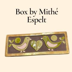 Mithe Espelt 1970s Studio pottery ceramic box by Mith Espelt - 4532879