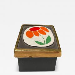 Mithe Espelt 1970s Studio pottery ceramic box by Mith Espelt - 4568408
