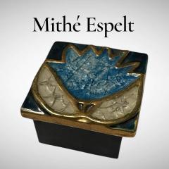 Mithe Espelt 1970s Studio pottery ceramic box by Mith Espelt - 4574918
