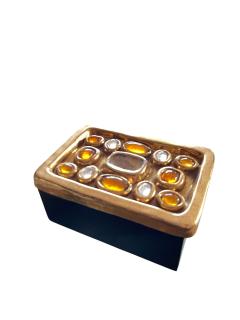 Mithe Espelt 1970s Studio pottery ceramic box by Mith Espelt - 4574973
