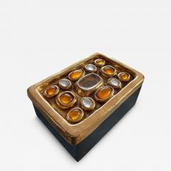 Mithe Espelt 1970s Studio pottery ceramic box by Mith Espelt - 4575243