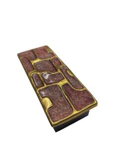 Mithe Espelt 1970s Studio pottery ceramic box by Mith Espelt - 4646206