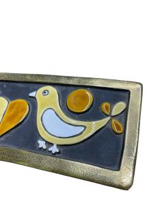 Mithe Espelt 1970s Studio pottery ceramic box by Mith Espelt - 4708244