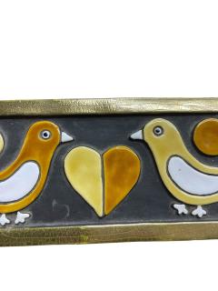 Mithe Espelt 1970s Studio pottery ceramic box by Mith Espelt - 4708245