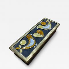 Mithe Espelt 1970s Studio pottery ceramic box by Mith Espelt - 4708367