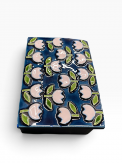 Mithe Espelt 1970s Studio pottery ceramic box by Mith Espelt - 4803009