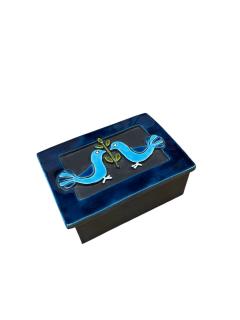 Mithe Espelt 1970s Studio pottery ceramic box by Mith espelt - 4497643