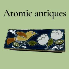 Mithe Espelt 1970s Studio pottery ceramic box by Mithe espelt - 4616570