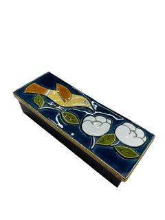 Mithe Espelt 1970s Studio pottery ceramic box by Mithe espelt - 4616593