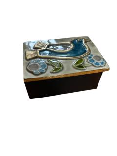 Mithe Espelt 1970s Studio pottery ceramic decorative box by Mith Espelt - 4533067