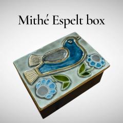 Mithe Espelt 1970s Studio pottery ceramic decorative box by Mith Espelt - 4533073