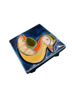 Mithe Espelt 1970s Studio pottery ceramic decorative box by Mith Espelt - 4695117