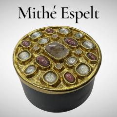 Mithe Espelt 1970s Studio pottery ceramic decorative box by Mith Espelt - 4774966