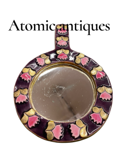 Mithe Espelt 1970s Studio pottery ceramic mirror by Mithe Espelt - 4472641