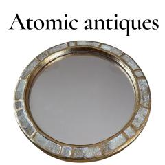 Mithe Espelt 1970s Studio pottery ceramic wall mirror by Mith Espelt - 4533020