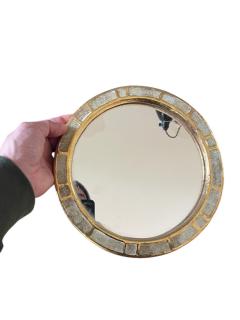 Mithe Espelt 1970s Studio pottery ceramic wall mirror by Mith Espelt - 4533024