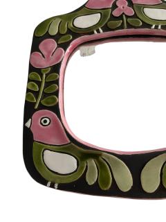 Mithe Espelt 1970s Studio pottery ceramic wall mirror by Mith Espelt - 4565274