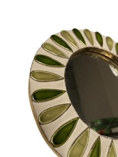 Mithe Espelt 1970s Studio pottery ceramic wall mirror by Mith Espelt - 4567757