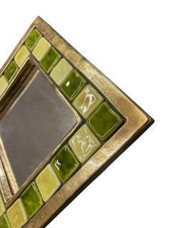 Mithe Espelt 1970s Studio pottery ceramic wall mirror by Mith Espelt - 4590589