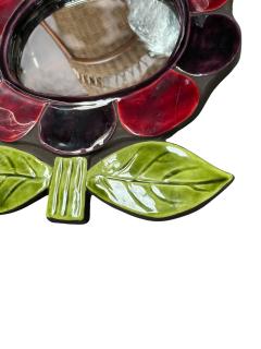 Mithe Espelt 1970s Studio pottery ceramic wall mirror by Mith Espelt - 4602347