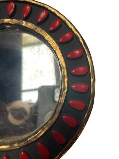 Mithe Espelt 1970s Studio pottery ceramic wall mirror by Mith Espelt - 4602358