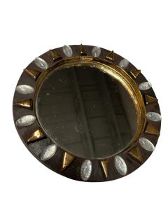 Mithe Espelt 1970s Studio pottery ceramic wall mirror by Mith Espelt - 4646181
