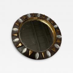 Mithe Espelt 1970s Studio pottery ceramic wall mirror by Mith Espelt - 4648365