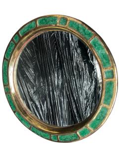 Mithe Espelt 1970s Studio pottery ceramic wall mirror by Mith Espelt - 4716354