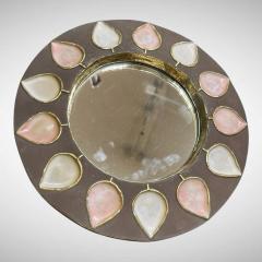 Mithe Espelt 1970s Studio pottery ceramic wall mirror by Mithe Espelt - 4695096